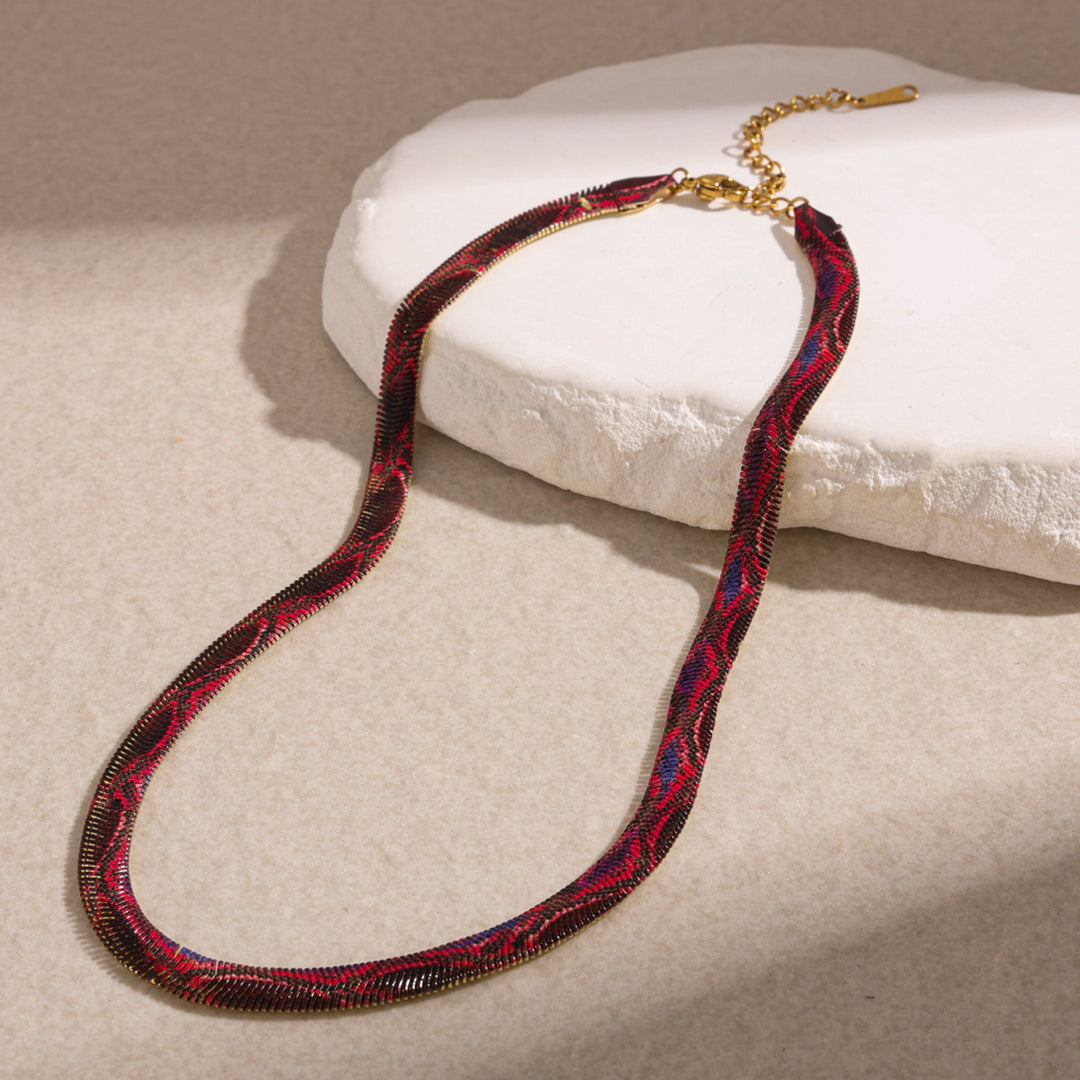 Colorful Snake Chain Necklace