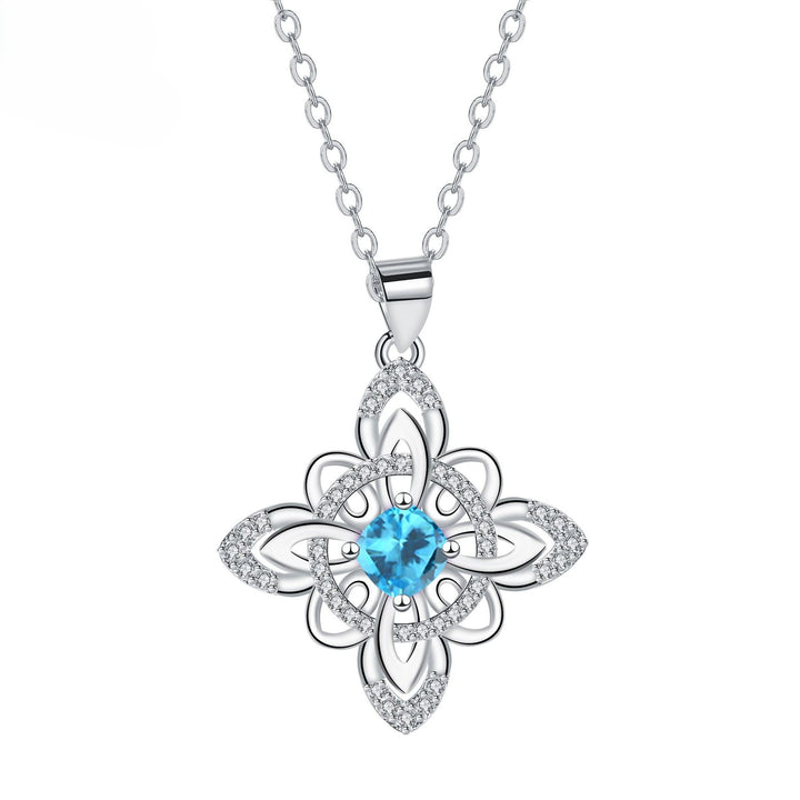 Celtic Birthstone Bloom Necklace