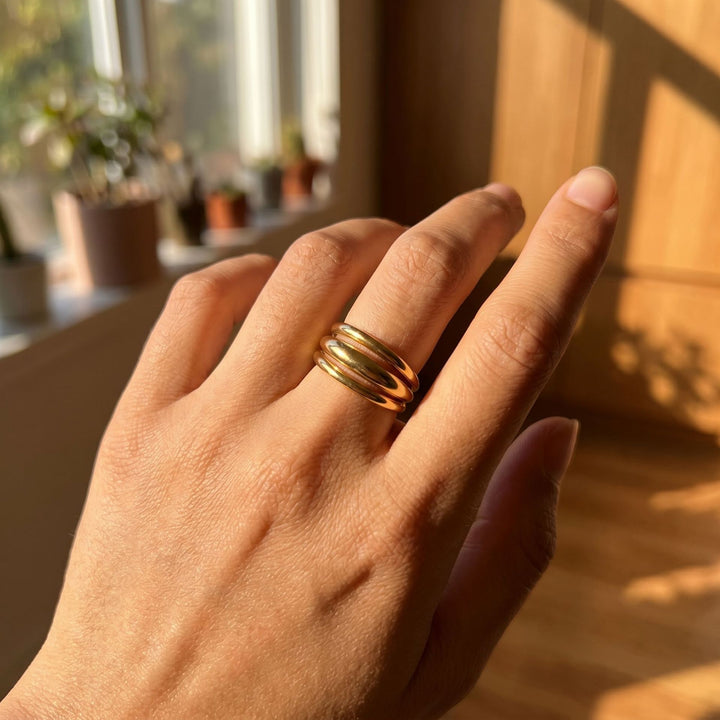 Spiral Infinity Statement Ring