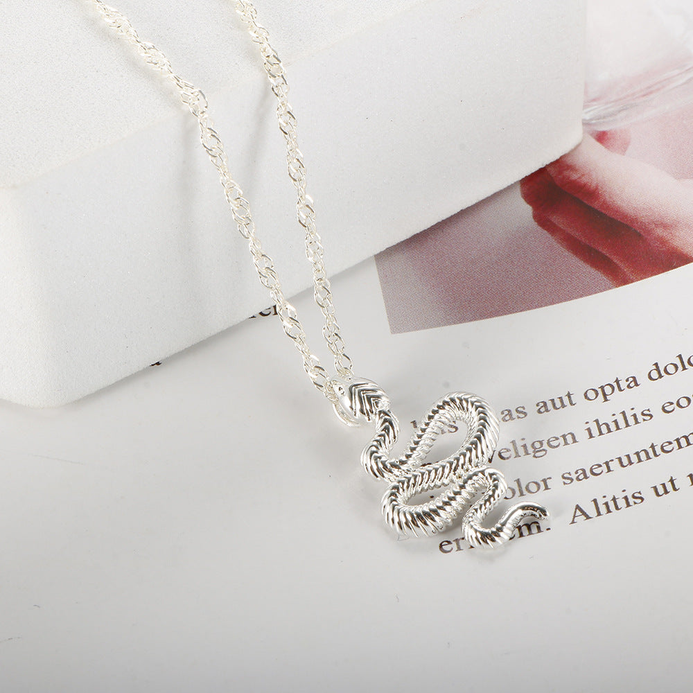 Serpent Snake Pendant Necklace