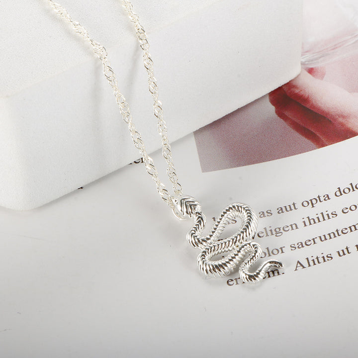 Serpent Snake Pendant Necklace