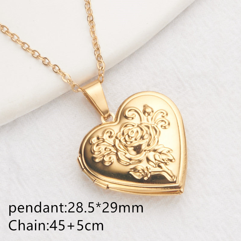 Vintage Heart Locket Necklace