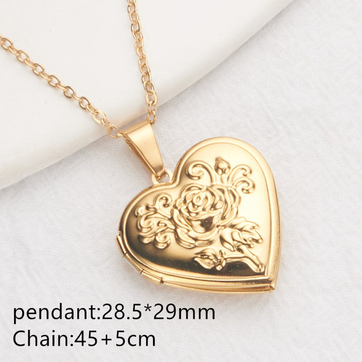 Vintage Heart Locket Necklace