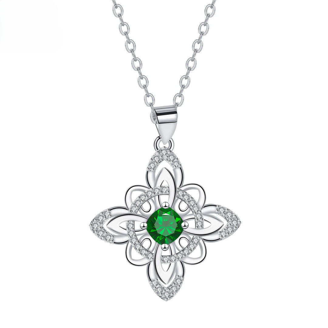 Celtic Birthstone Bloom Necklace