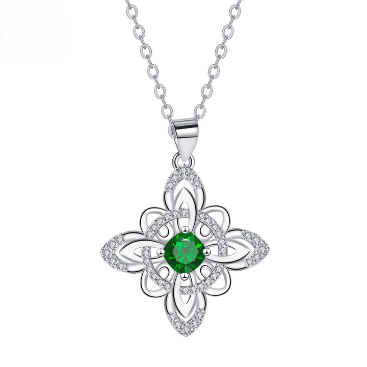 Celtic Birthstone Bloom Necklace