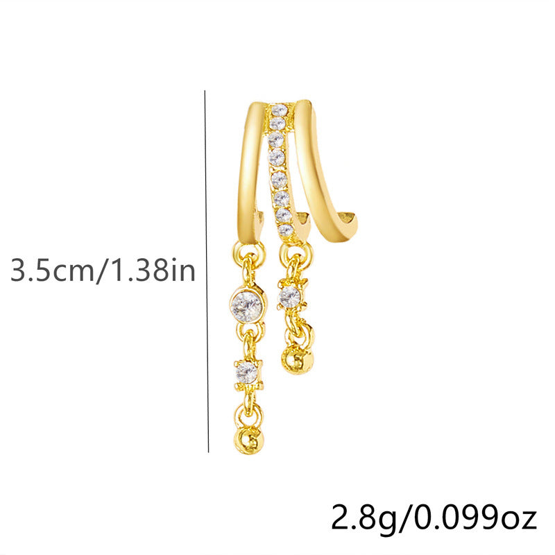 Celestial Chain Drop Earrings