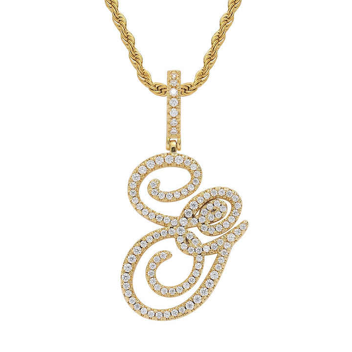 Personalized Letter Zircon Pendant Necklace