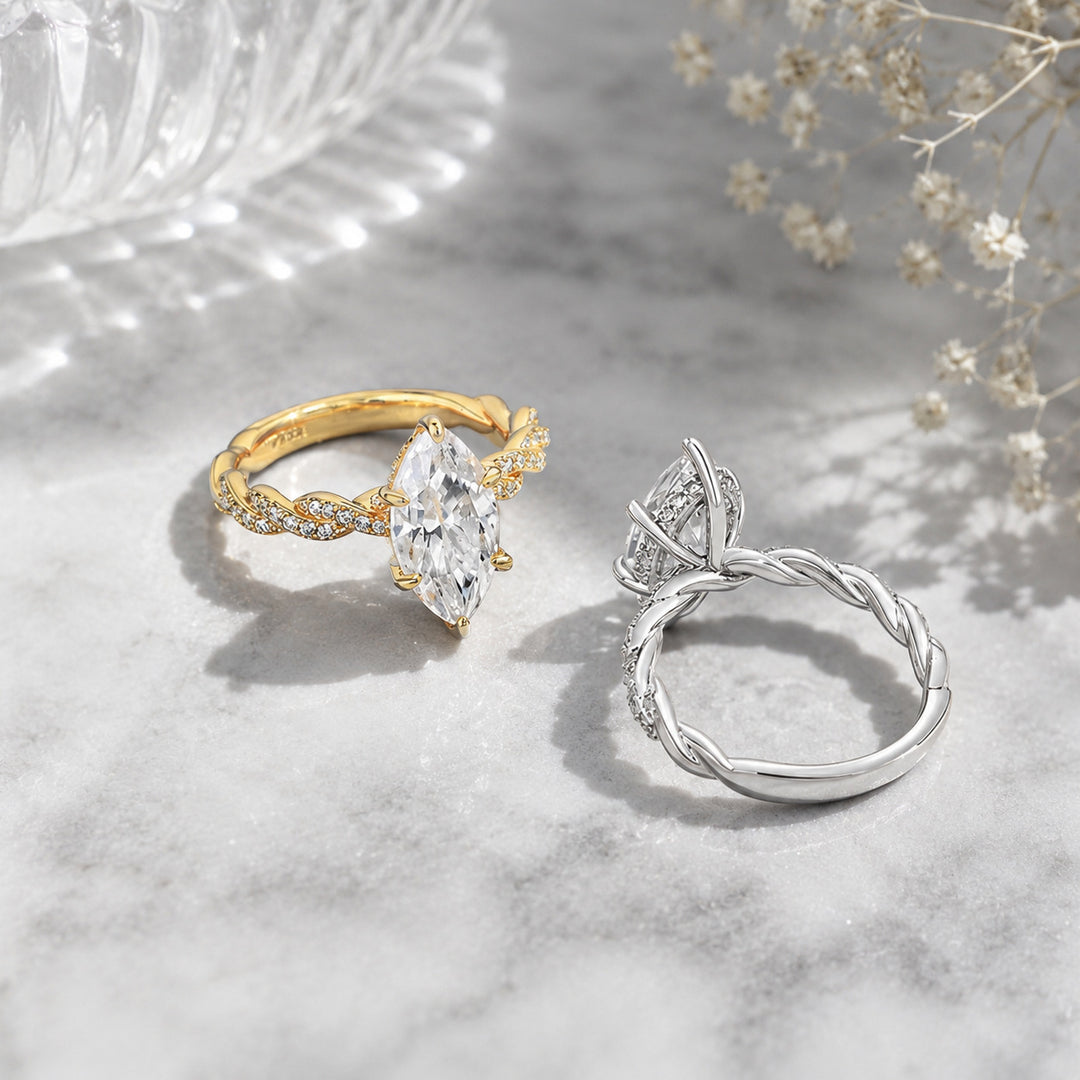 Marquise Brilliance Ring Set