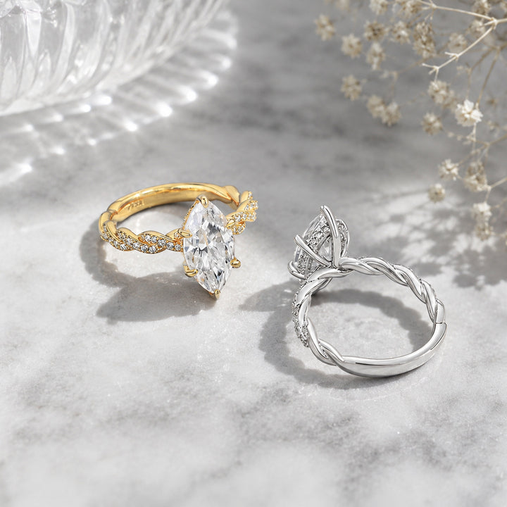 Marquise Brilliance Ring Set