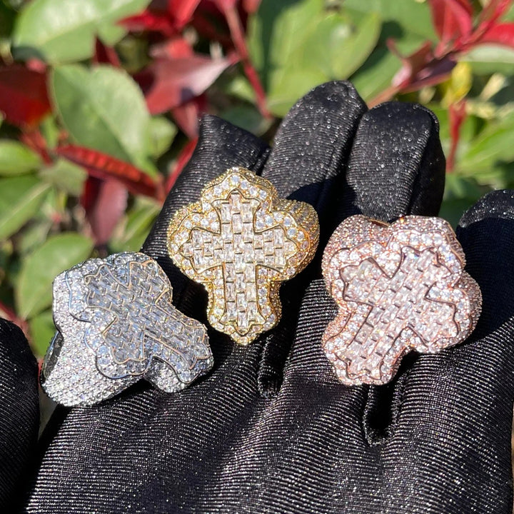 Celestial Cross Pavé Ring