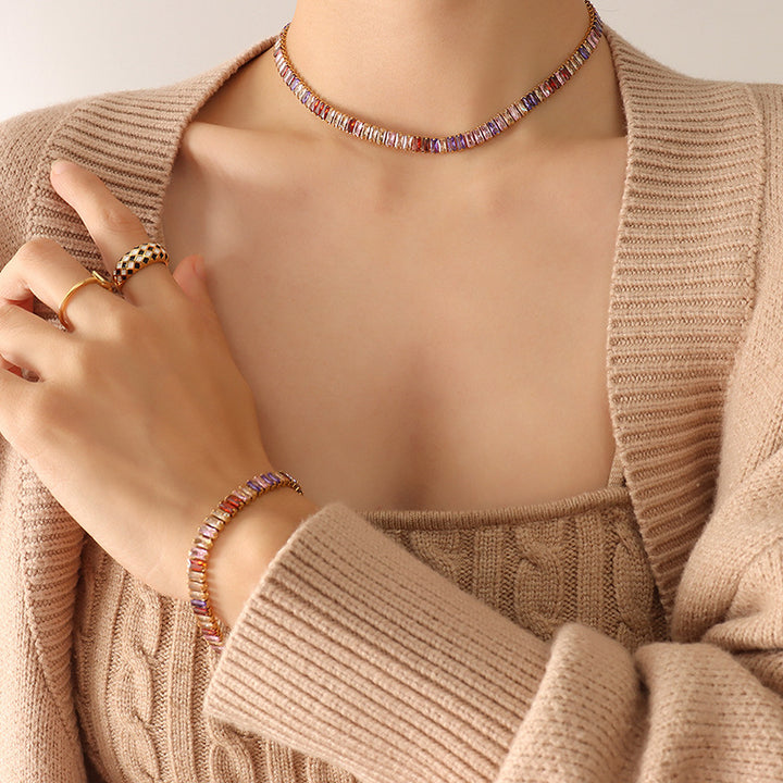 Luxe Zircon Color Bracelet