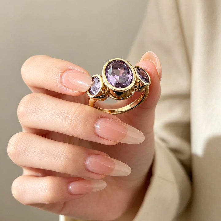 Triple Oval Radiance Ring