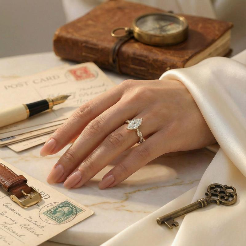 Marquise Brilliance Ring Set