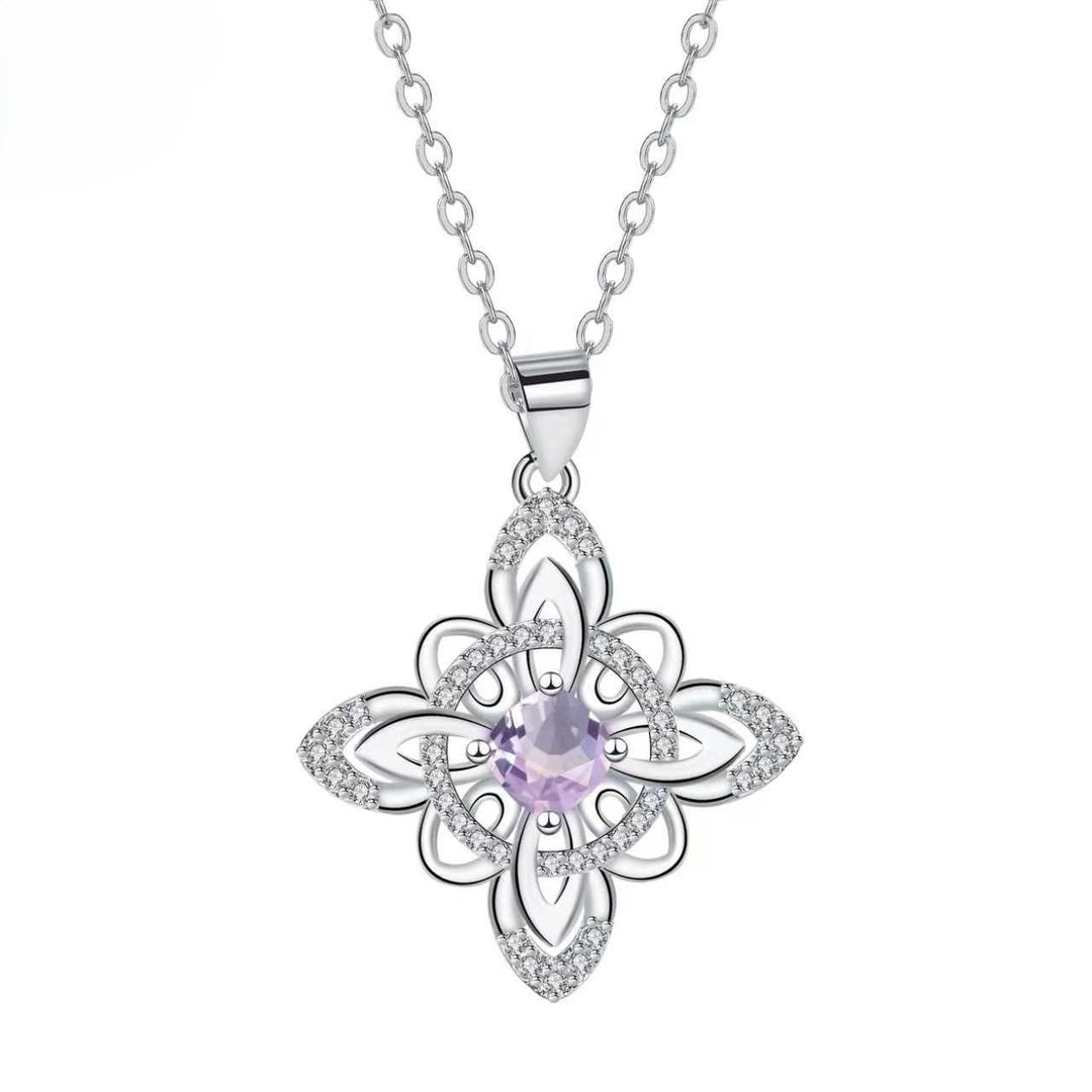 Celtic Birthstone Bloom Necklace
