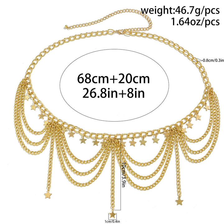 Heart Cascade Waist Chain