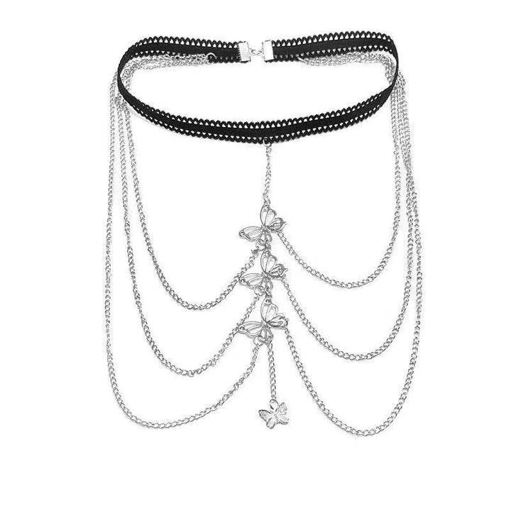 Butterfly Lace Thigh Chain