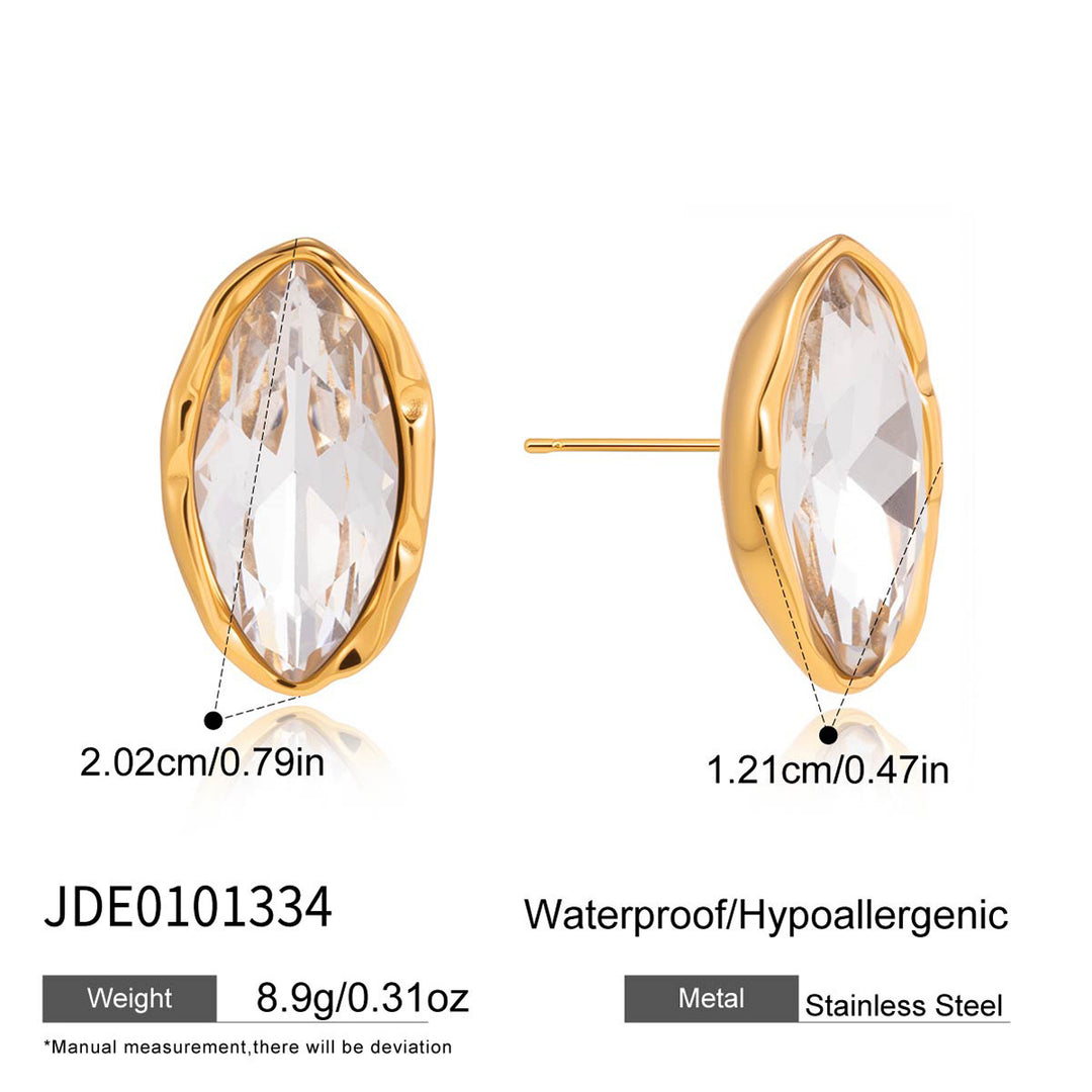 Marquise Crystal Stud Earrings
