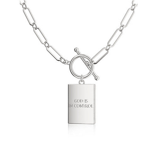 Cross Toggle Pendant Necklace
