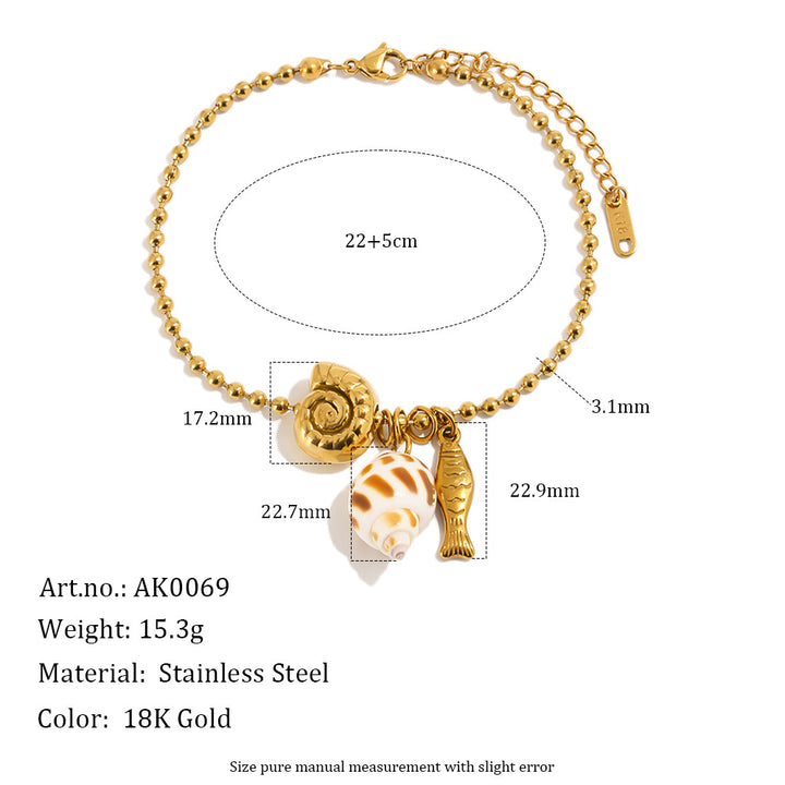 Ocean Charm Anklet