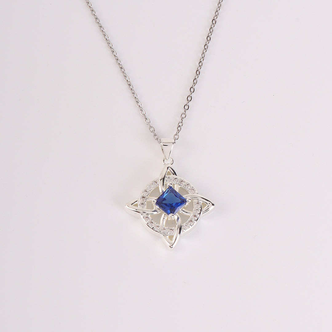 Birthstone Zircon Pendant Necklace