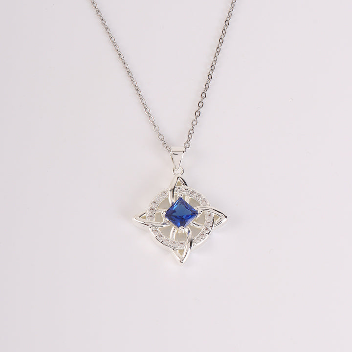 Birthstone Zircon Pendant Necklace