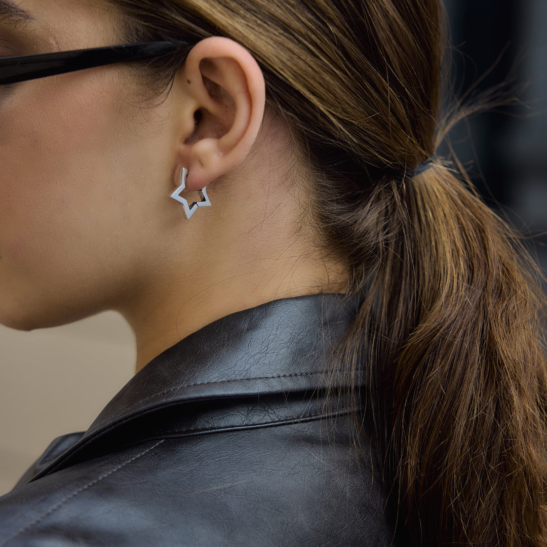 Heart &amp; Star Hoop Earrings