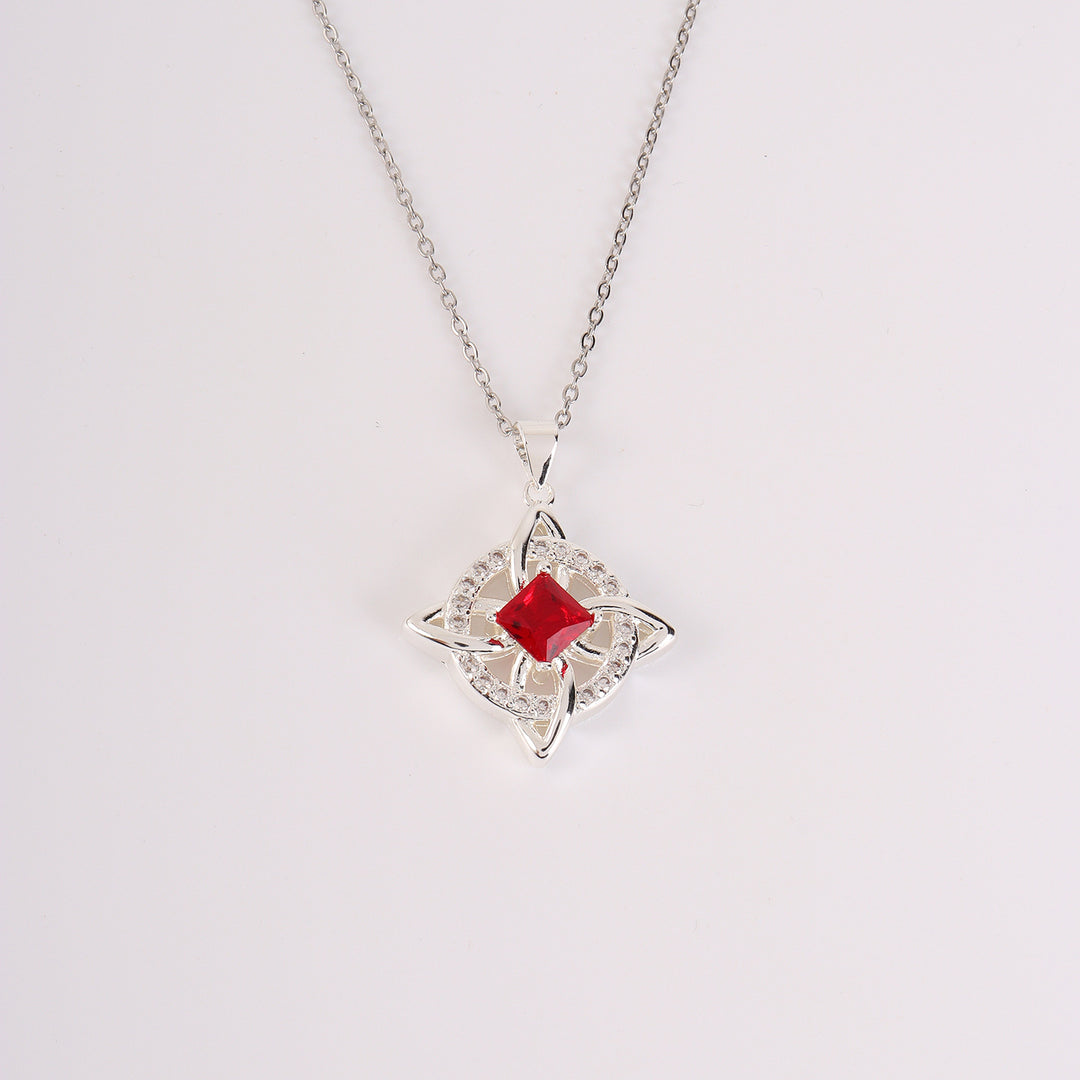 Birthstone Zircon Pendant Necklace