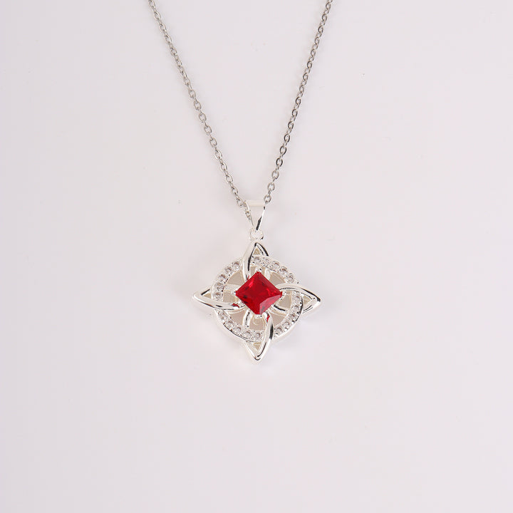 Birthstone Zircon Pendant Necklace
