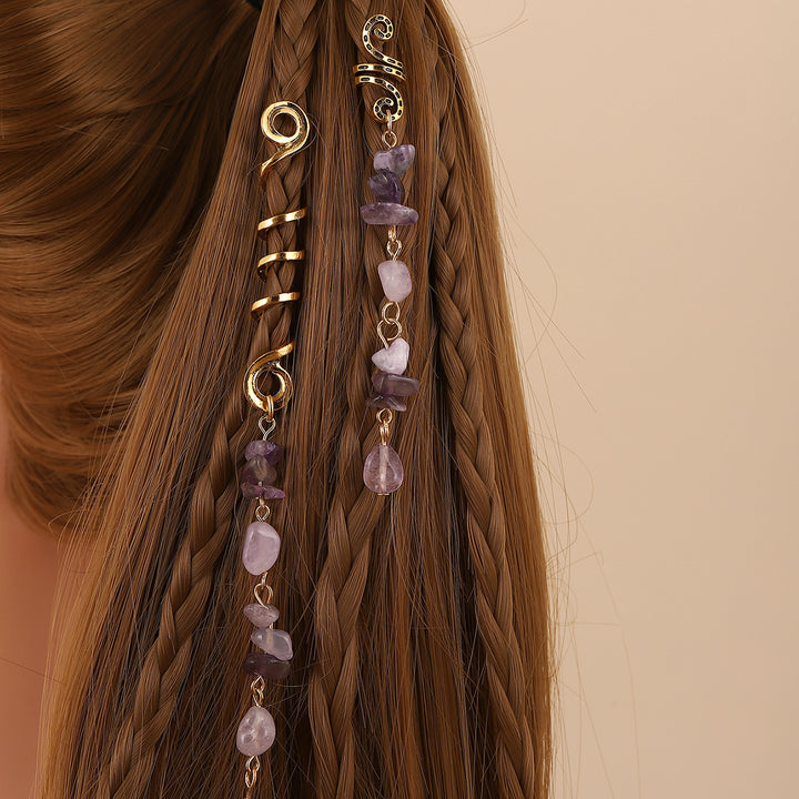 Emerald Bohemian Hair Chain