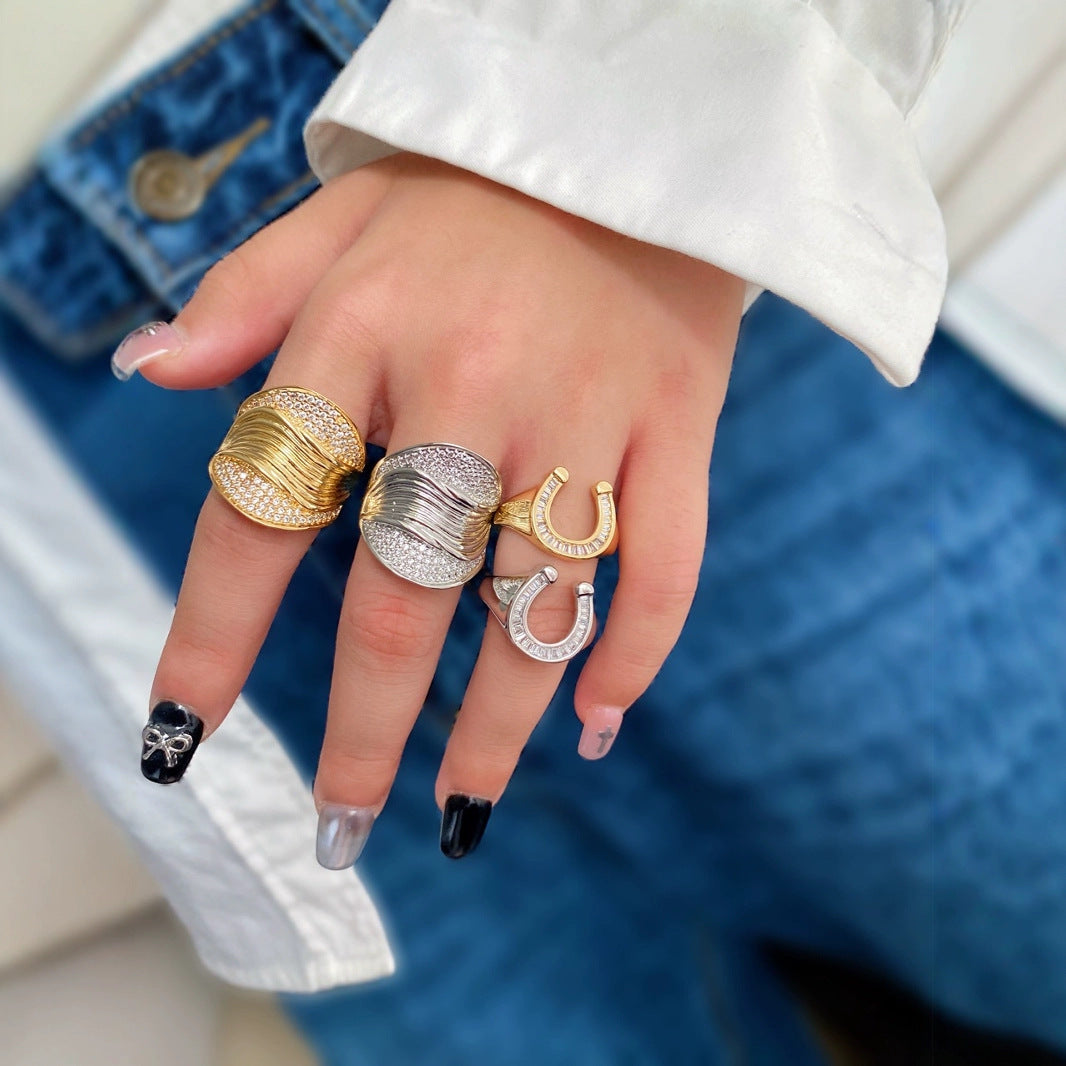 Luxe Horseshoe Ring