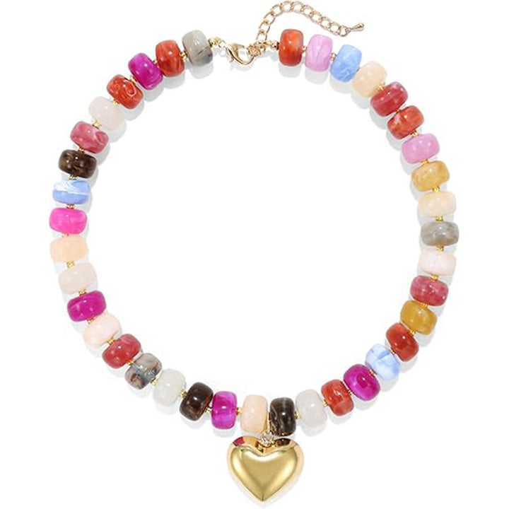 Colorful Natural Stone Necklace