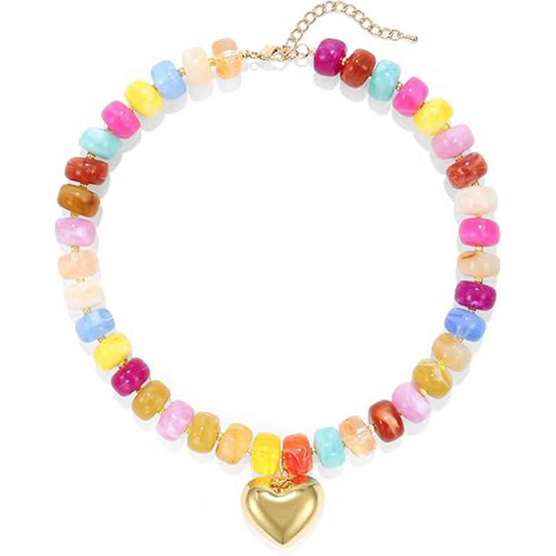 Colorful Natural Stone Necklace
