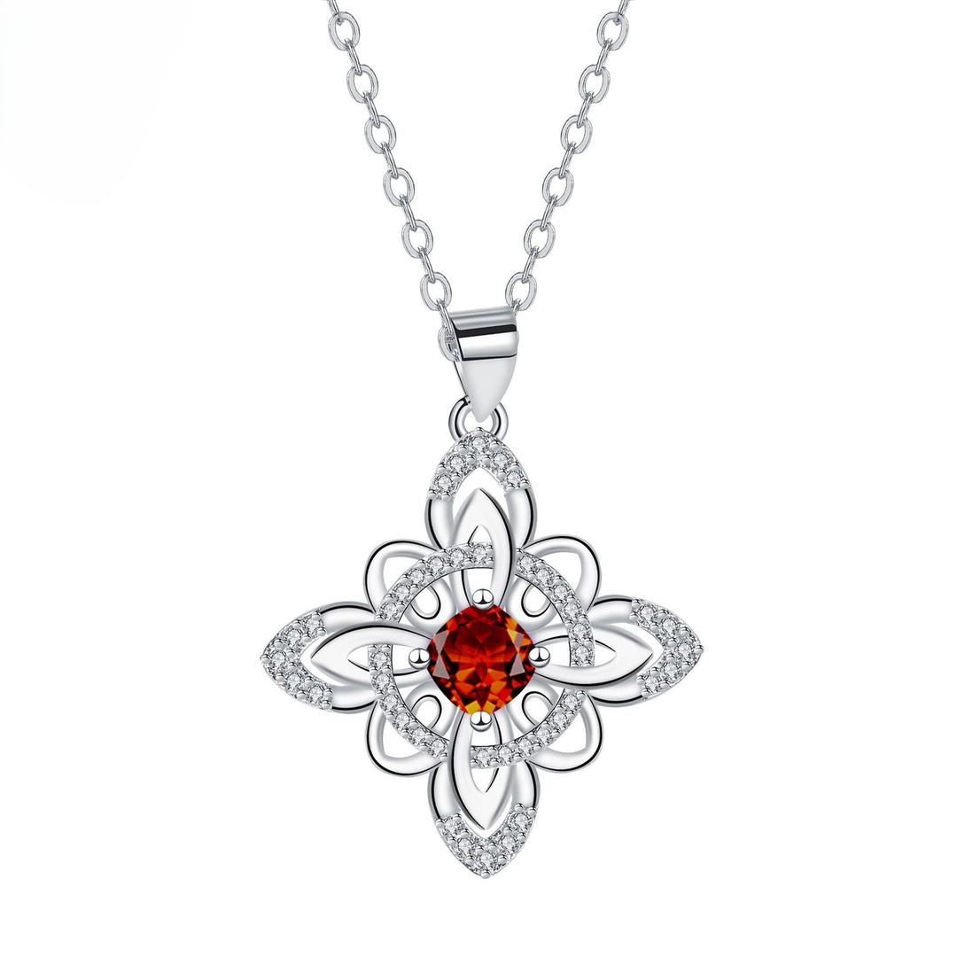 Celtic Birthstone Bloom Necklace