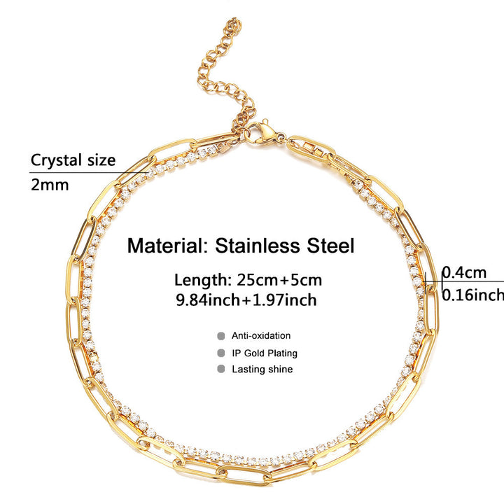 Dual Layer Link Anklet