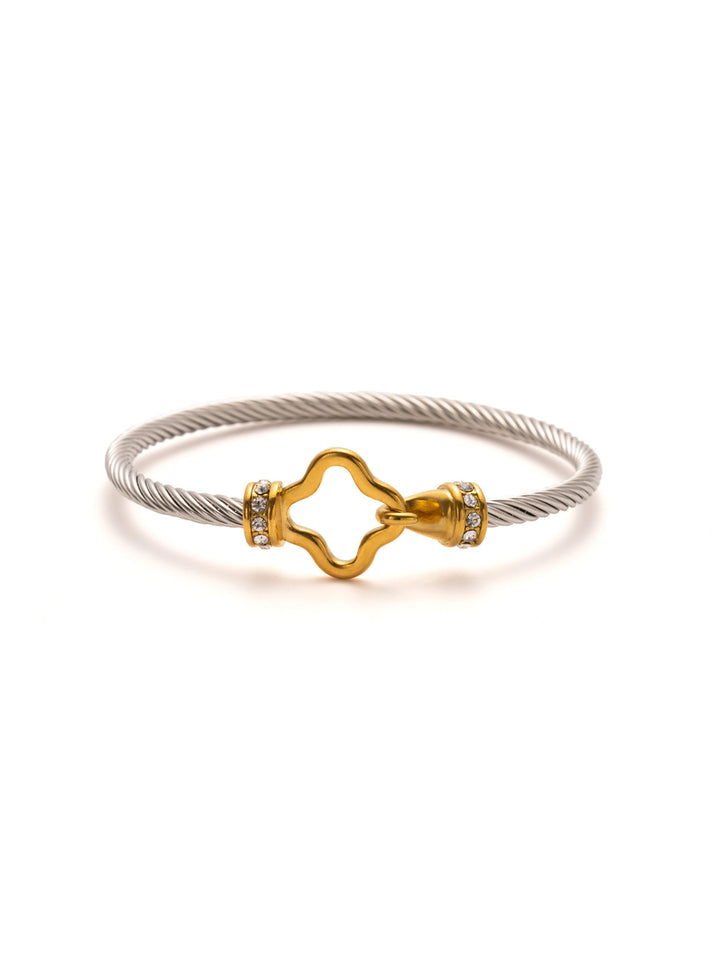 Stainless Steel Cable Cuff Bracelet
