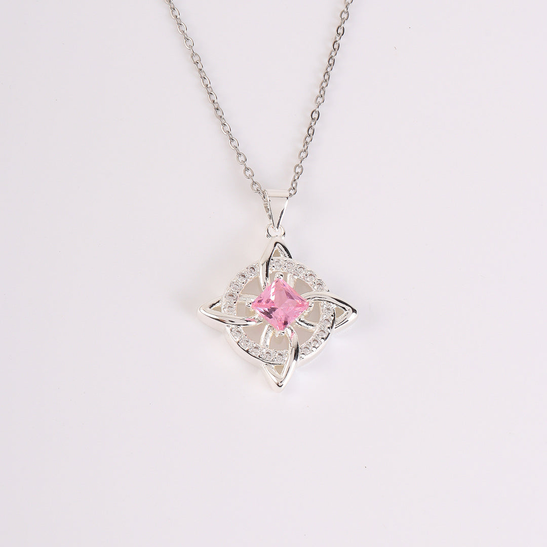 Birthstone Zircon Pendant Necklace