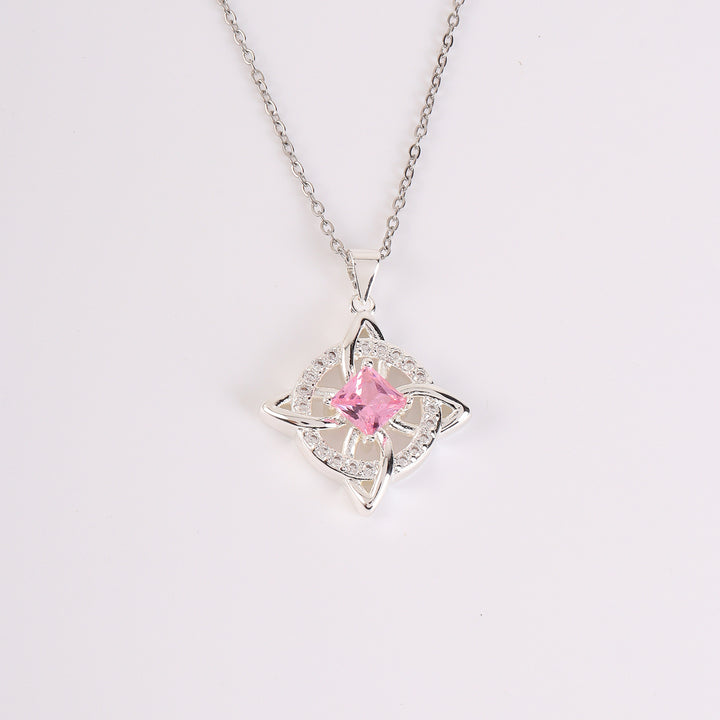 Birthstone Zircon Pendant Necklace