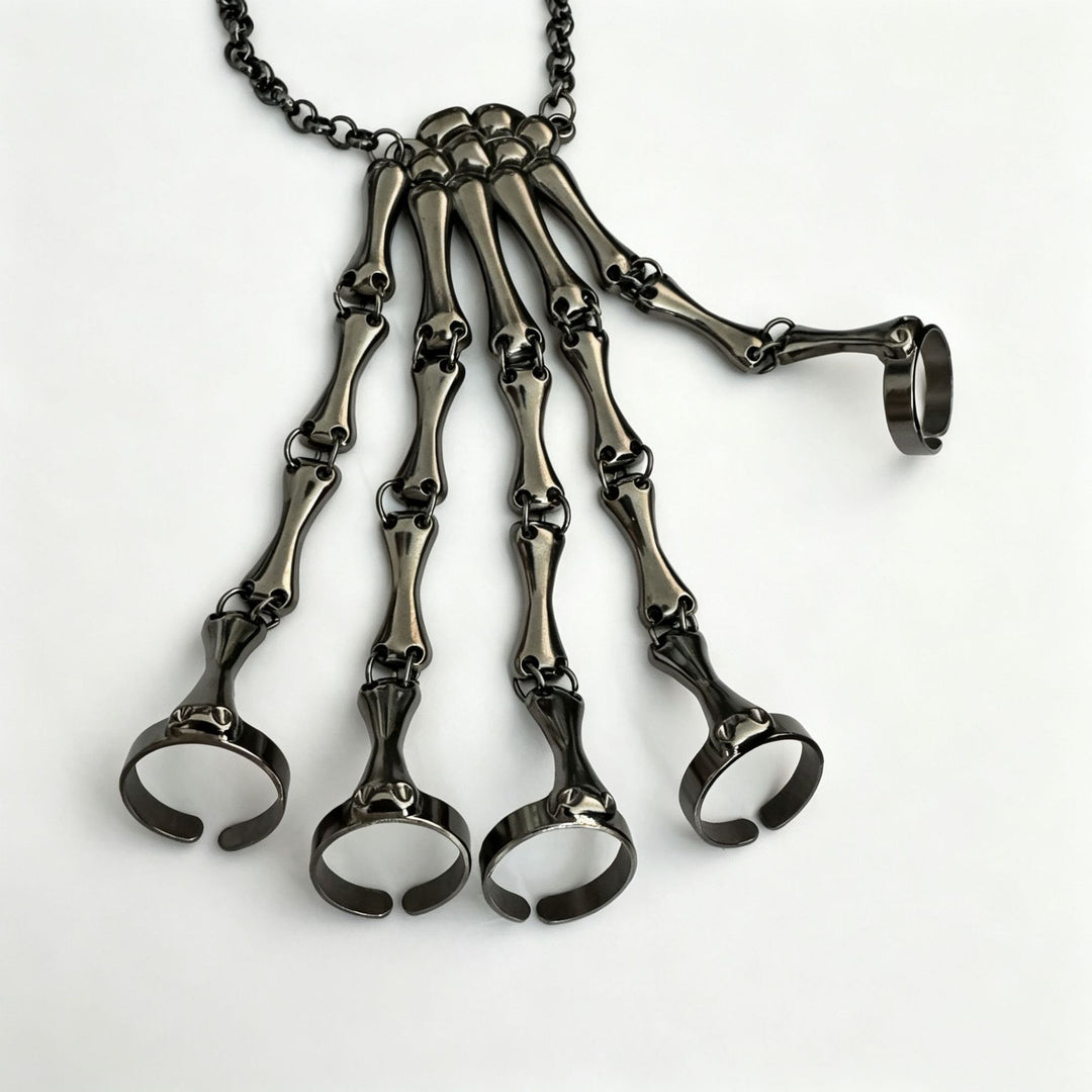 Skeleton Hand Armor Ring Bracelet