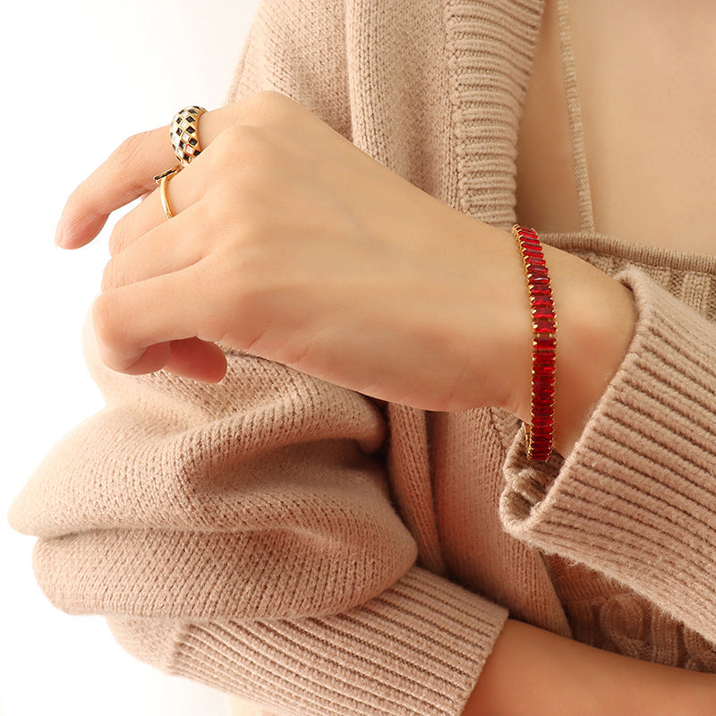 Luxe Zircon Color Bracelet