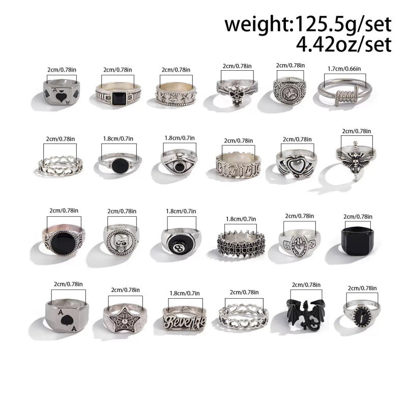 Vintage Gothic Ring Collection