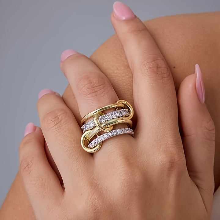 Zircon Layered Ring