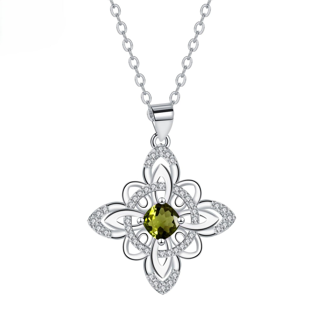 Celtic Birthstone Bloom Necklace