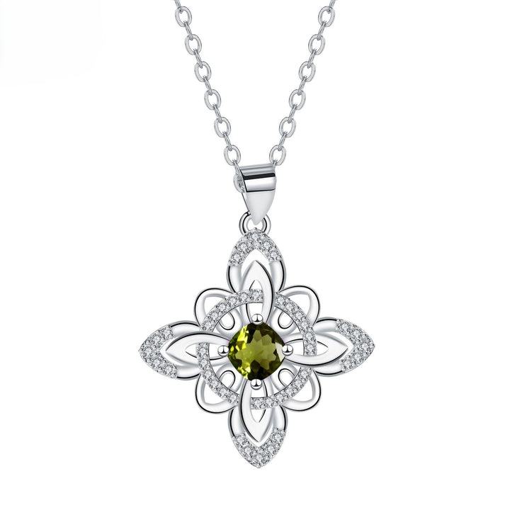 Celtic Birthstone Bloom Necklace