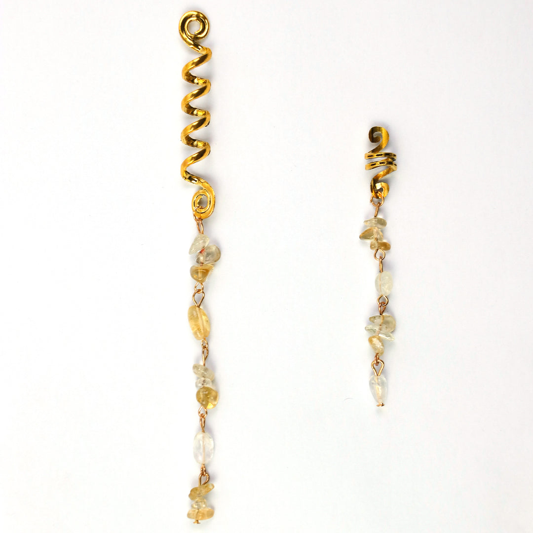 Boho Stone Tassel Hair Accessory