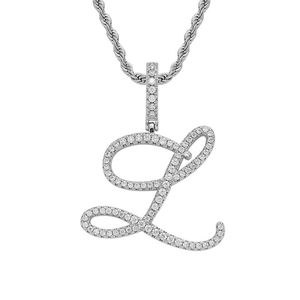 Personalized Letter Zircon Pendant Necklace