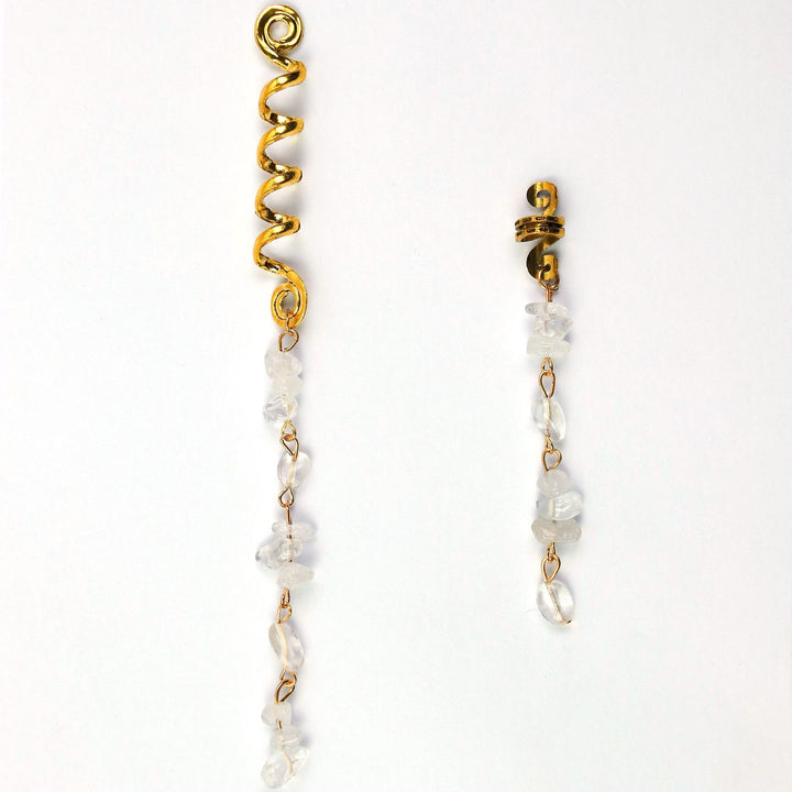 Boho Stone Tassel Hair Accessory