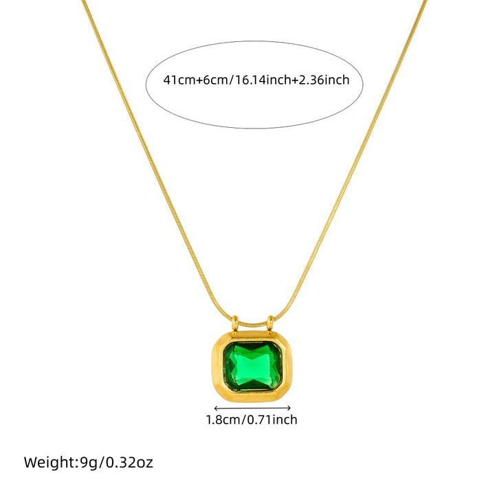 Classic Gemstone Pendant Necklace
