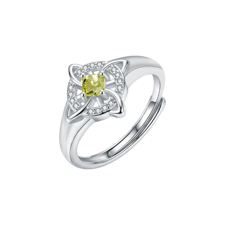 Birthstone Celtic Knot Ring