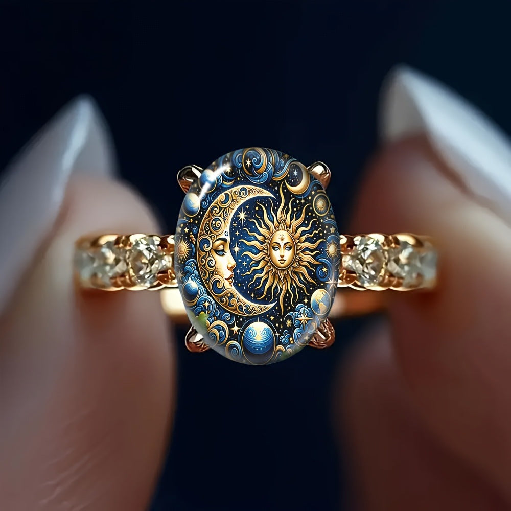 Celestial Sun &amp; Moon Ring