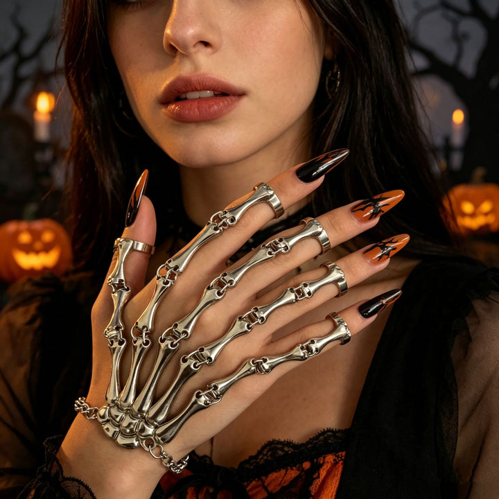 Skeleton Hand Armor Ring Bracelet